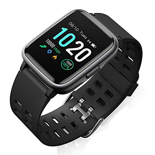 Fitness Smart Watch HR Activity Tracker Watch  13'' Touch Screen Waterproof Watch for Android iOS Phone with Heart Rate Monitor Pedometer Sleep Monitor Calorie Counter for Kids Women and Men